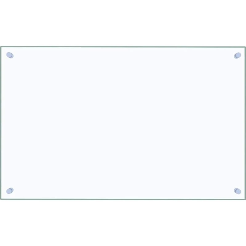 vidaXL stænkplade 80x50 cm hærdet glas gennemsigtig