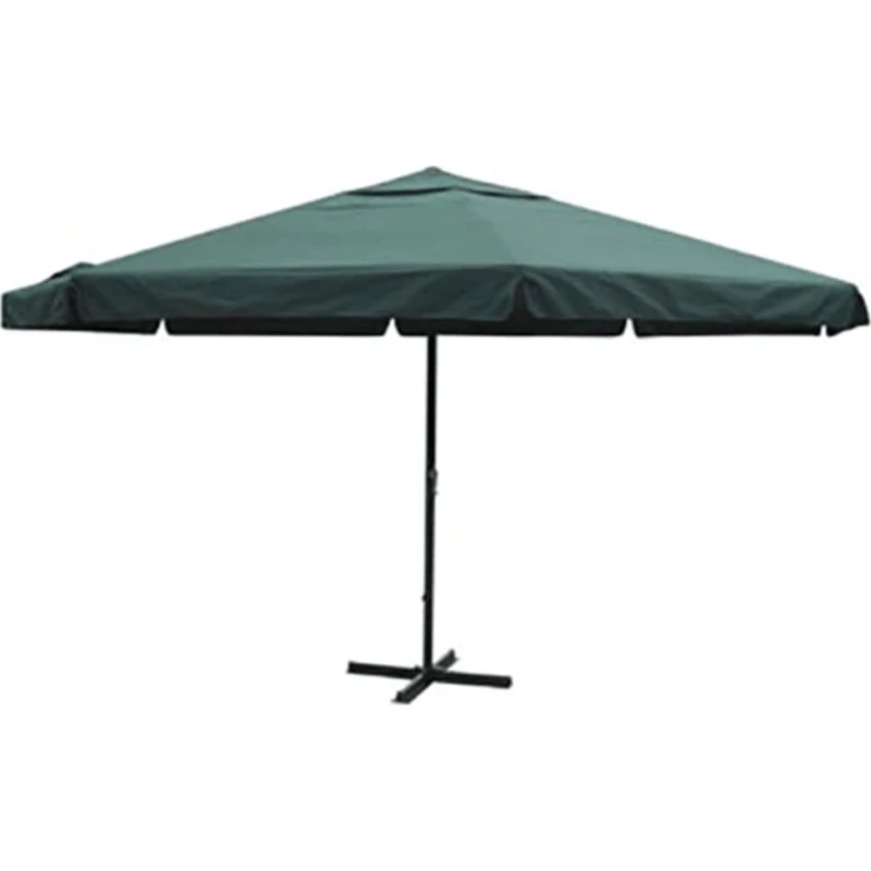 vidaXL Parasol 500 cm Aluminium Grøn