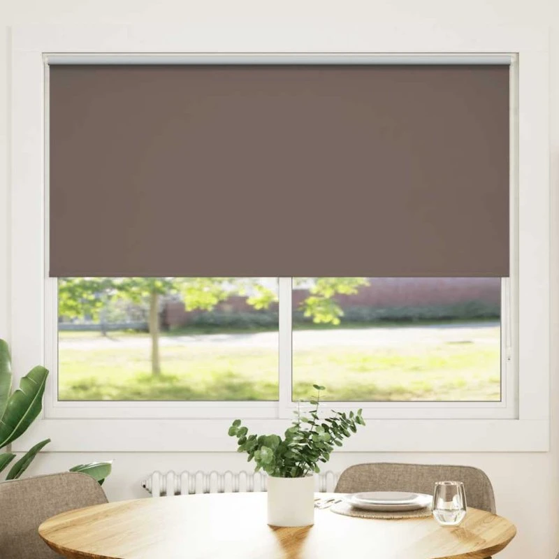 vidaXL Mørklægningsrullegardin 160x175 cm Kaffe