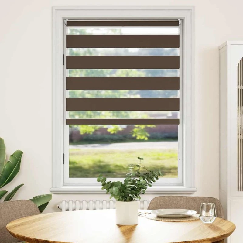 vidaXL Zebragardin 80x175 cm kaffe