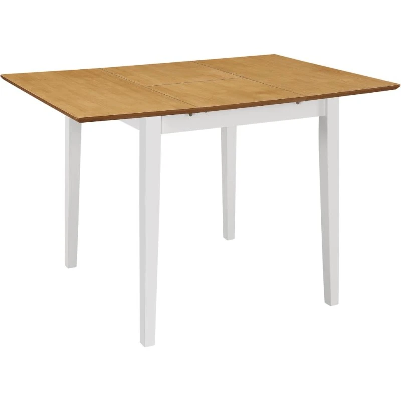 vidaXL Udvideligt Spisebord 80-120x80x74 cm MDF Hvid
