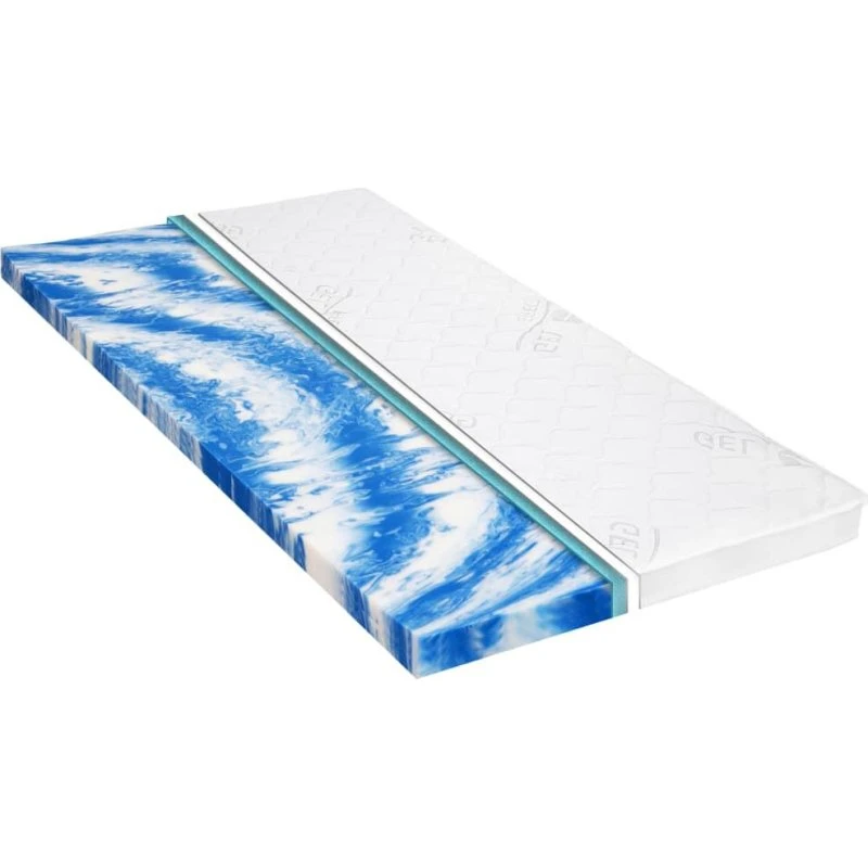 vidaXL Topmadras 160 x 200 cm Gelskum 7 cm
