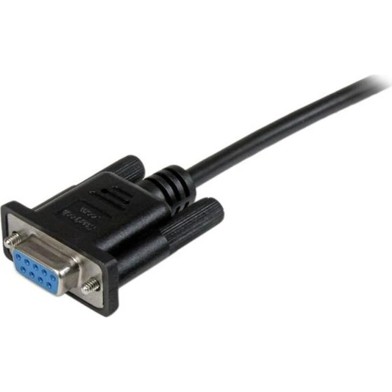 StarTech DB9 Null Modem Kabel 2m, DB9 hun til DB9 hun, sort