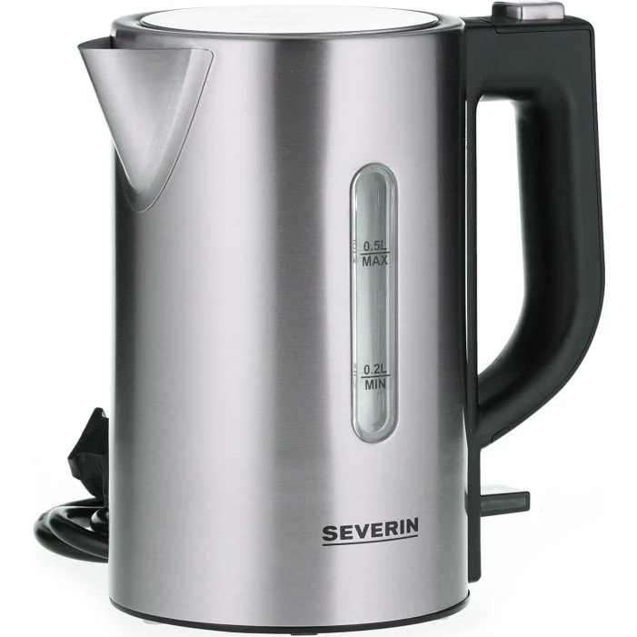 Severin WK3647 Rejsekedel 0,5 l rustfri, 1100W, 115/230V