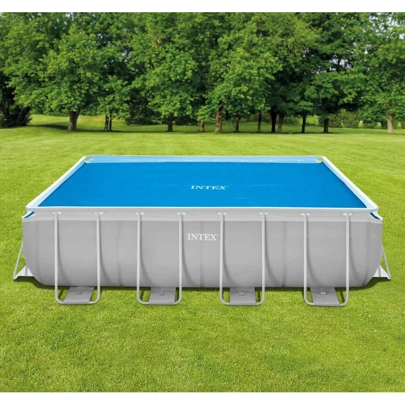 Intex Solopvarmet Poolovertræk 476x234 cm Blå