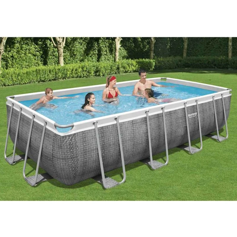 Bestway Power Steel Swimmingpool 549x274x122 cm rektangulær