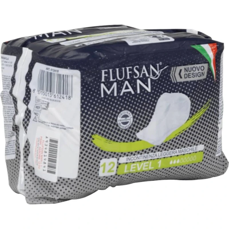 Flufsan Inkontinensbind til mænd, 96 stk., Niveau 1