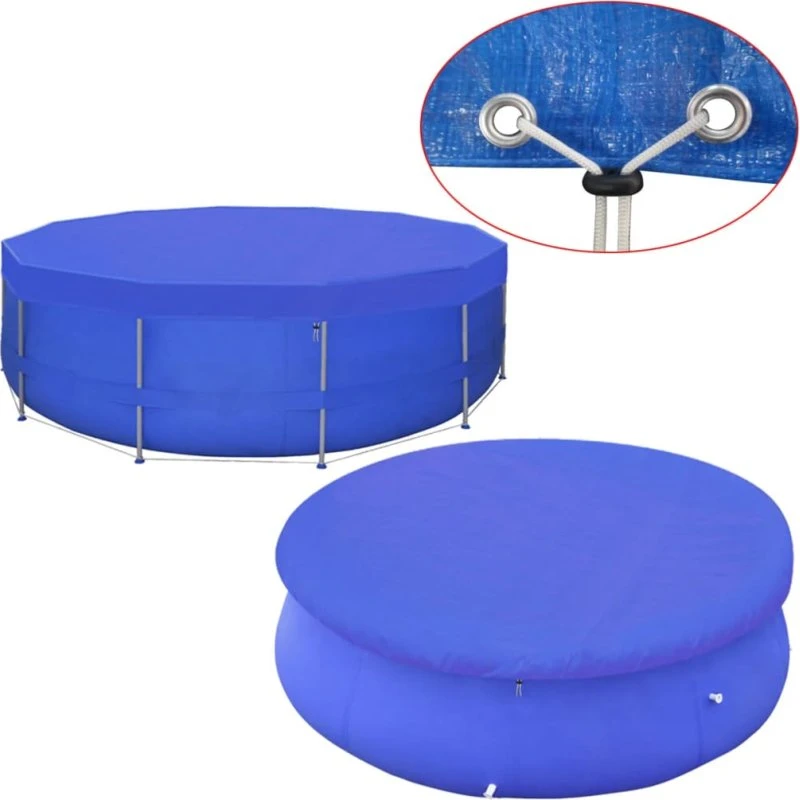 vidaXL Poolovertræk Rundt 460 cm 90 g/m²