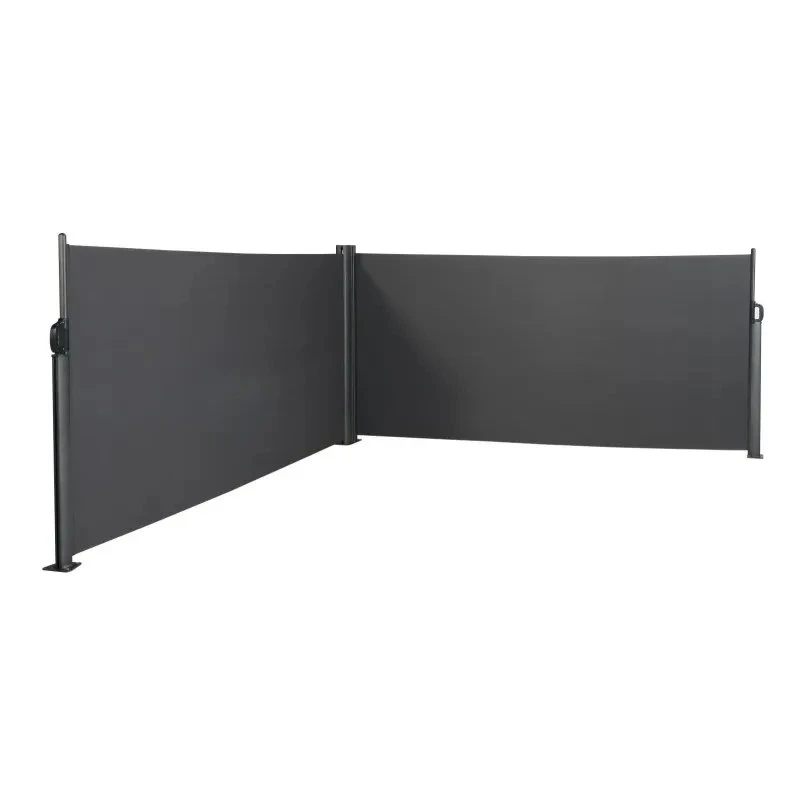 HORTUS Udtrækssejl Dobbelt 140x600 cm Antracitgrå