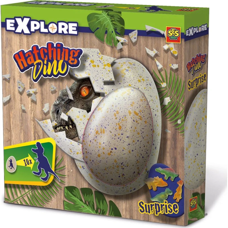 SES Creative Explore Hatching Dino - Udklækningsæg