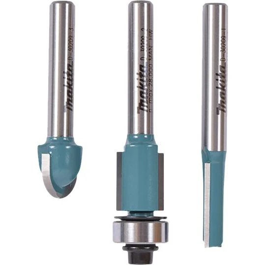 Makita D-30209 Router-bitsæt 3 stk. for DRT50Z