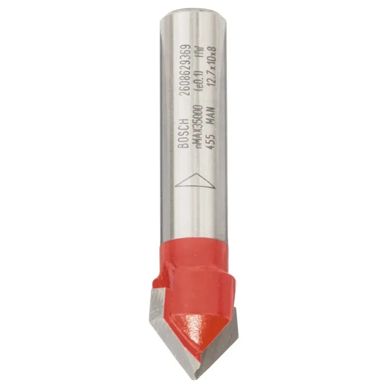 Bosch V-notfræser 12,7 mm, 8 mm, 44,5 mm, 90°