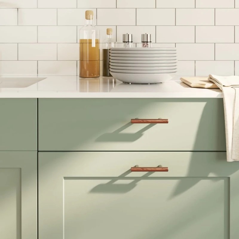 vidaXL 20 stk. skabshåndtag 64 mm rustfrit stål bronzefarvet