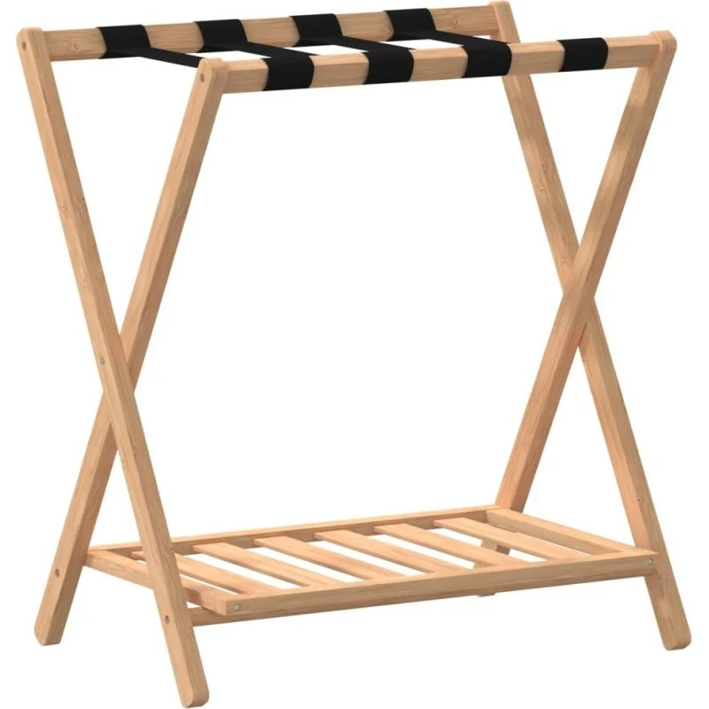 vidaXL kuffertbænk 68x38x58 cm bambus