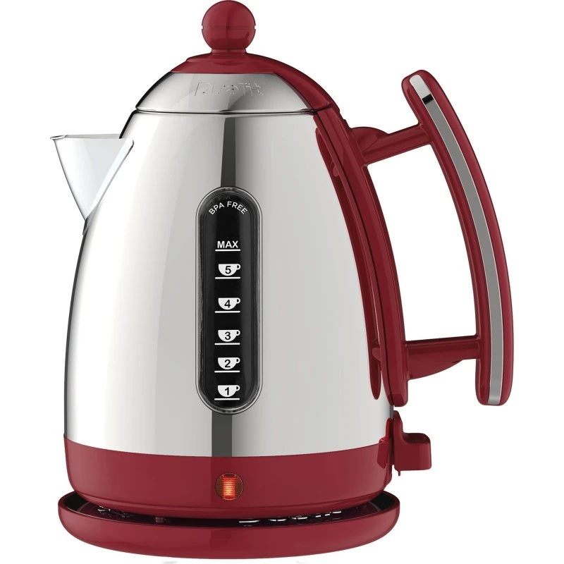 Dualit Jug Elkedel 1,5 L, Rød/Rustfrit Stål