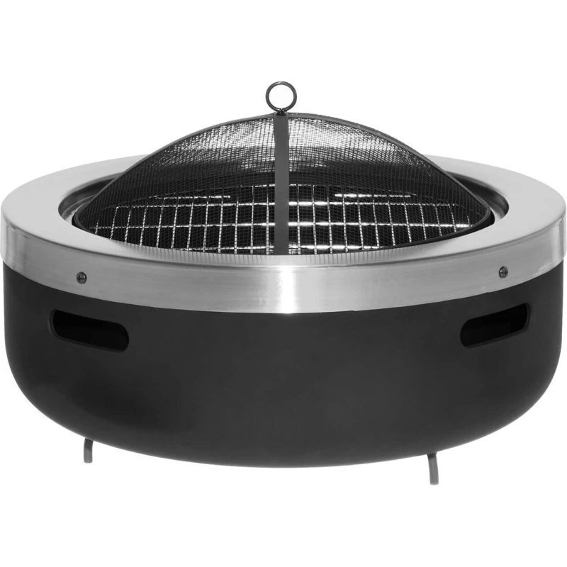 Mustang Burbank ildsted 60 cm med grillrist og gnistbeskytter