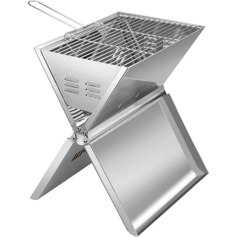 Hällmark Sammenklappelig Grill 36x26 cm, Rustfrit Stål