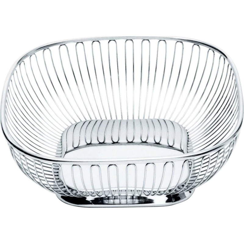 Alessi Firkantet Frugtkurv 23x23 cm Rustfrit Stål