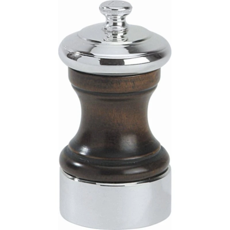 Peugeot Palace Peberkværn i Bøgetræ, Brun/Sølvbelagt, 10 cm