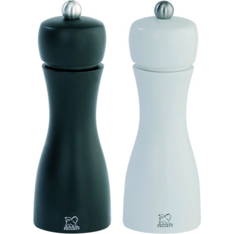Peugeot Tahiti Duo Salt & Peberkværn 15 cm, Sort og Hvid