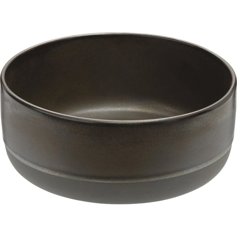 Aida RAW skål stentøj metallic brun 19,5 cm