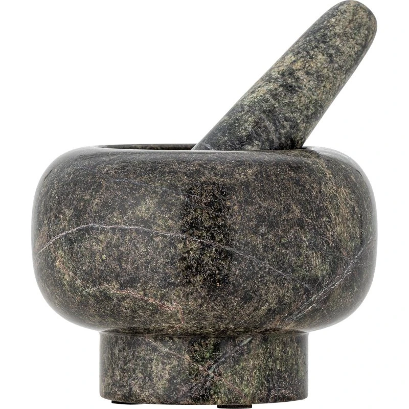 Bloomingville Arazo Morter & Støder Grøn Marmor Ø12,5 cm