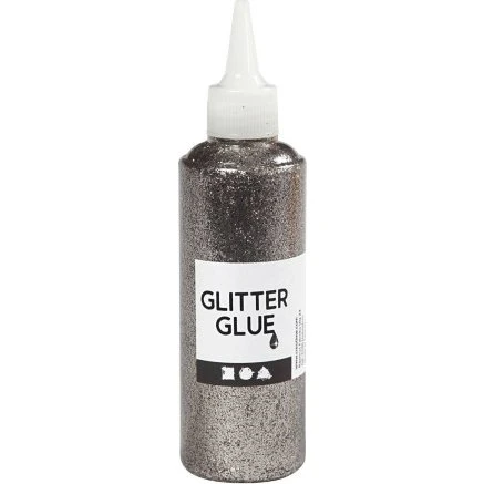 Glitterlim Sølv 118 ml