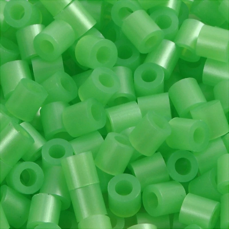 Nabbi Rørperler Grøn Perlemor, 1100 stk.