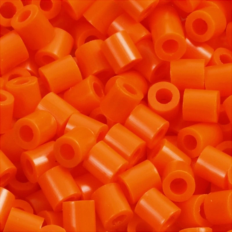 Nabbi Rørperler, Klar Orange, 6000 stk.