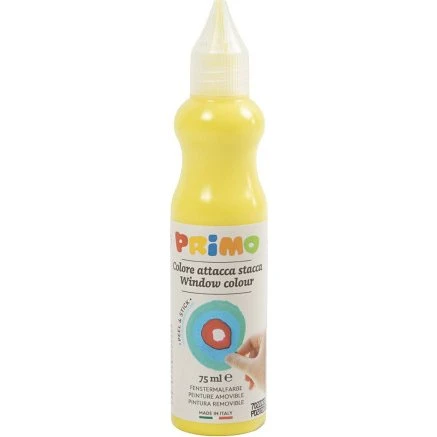 Primo Vinduesmaling, D 3,2 cm, Gul, 75 ml