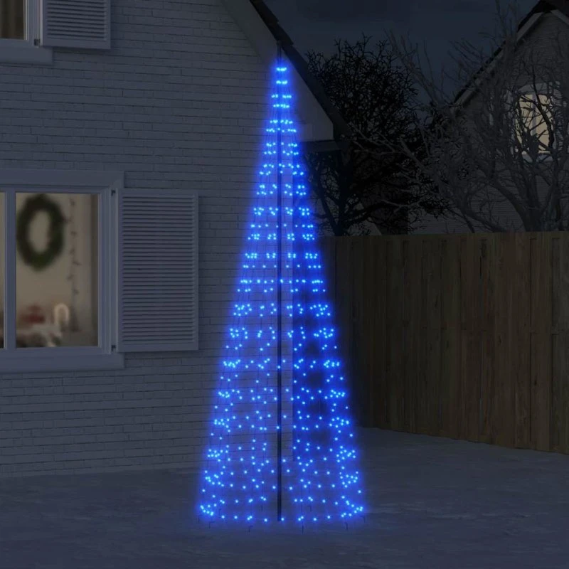 vidaXL LED-juletræ 300 cm 550 LED'er blåt lys