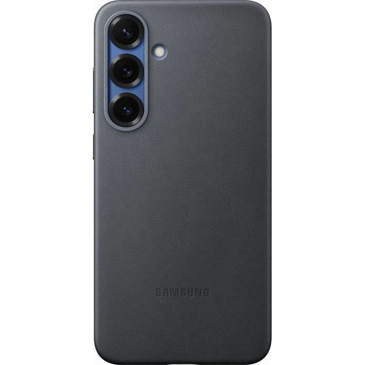 Samsung Galaxy S25+ Læderlook Cover, Sort