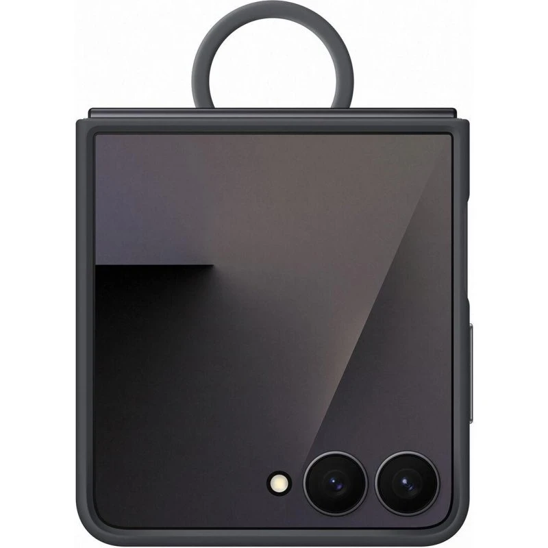 Samsung Galaxy Z Flip7 Ring Silikone Cover - Sort
