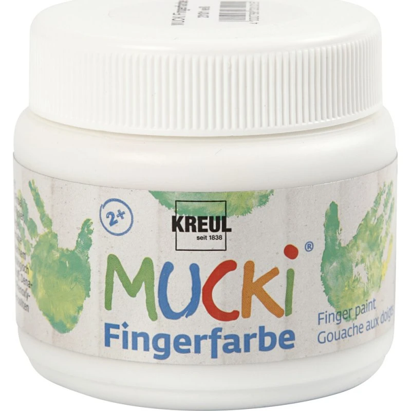 Mucki Fingermaling Hvid 150 ml