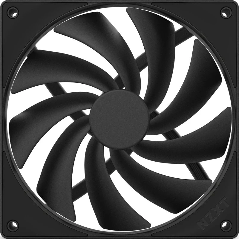 NZXT F140Q V2 140mm Sort Køler - 25 dBA Stilfuld Luftkøling