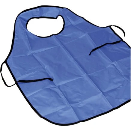 Pilotnylon Forklæde med Krave, Blå, M-XL, 10 stk.