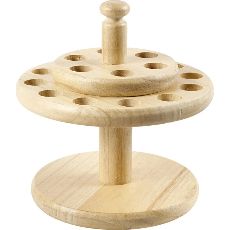 Sakseholder i træ, H 13 cm, Ø 19 cm