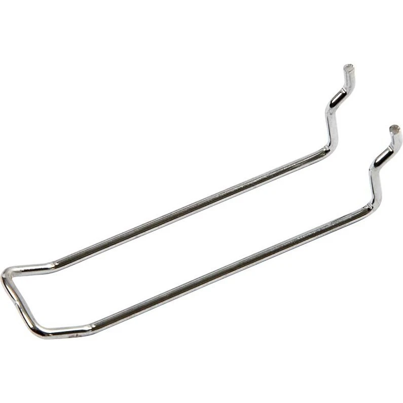 Dobbelt Spyd 100 mm x 25 mm x 4 mm, 50 stk. – Blankt Krom