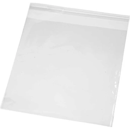 Cellofanposer 16x16 cm, 25 µm, 20 stk. – Selvklæbende striplukning