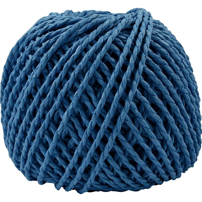 Papirgarn - Mørk Blå - 2,5-3 mm - 40 m - 150 g