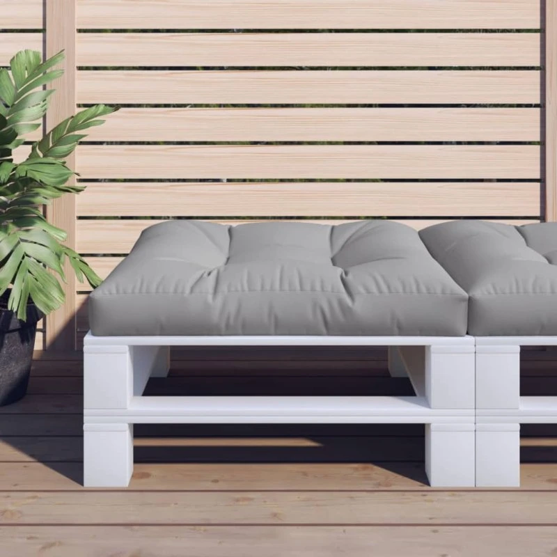 vidaxL pallehynde 70x70x12 cm grå stof