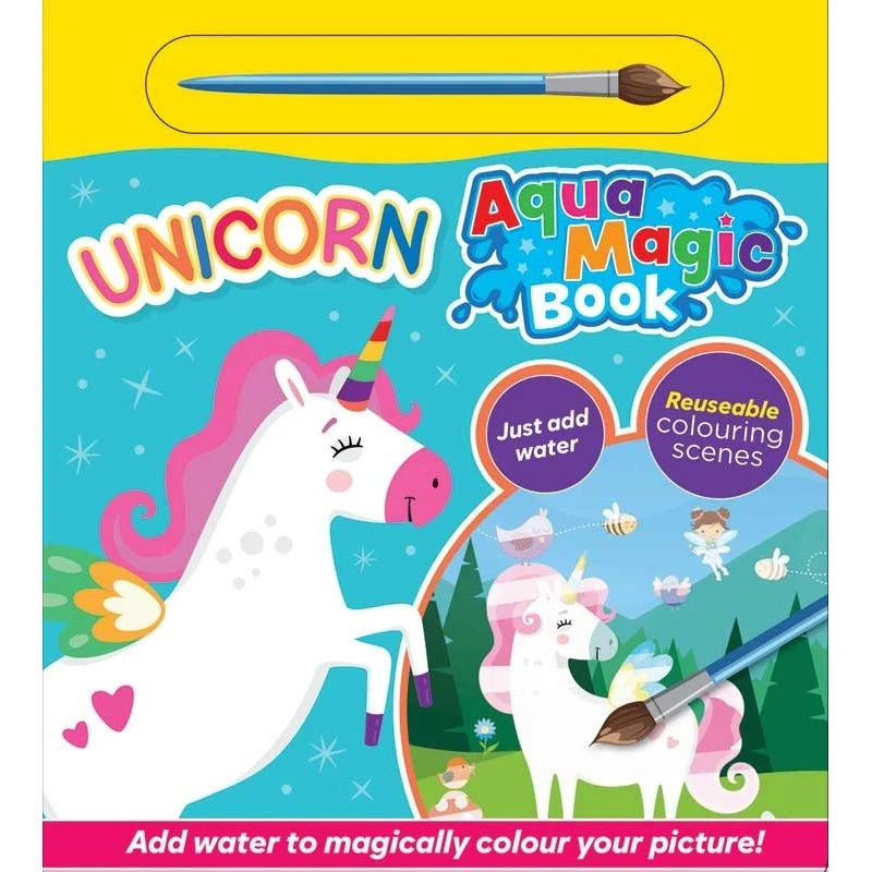 Unicorn Aqua Magic Book – Magisk farvelægning med vand