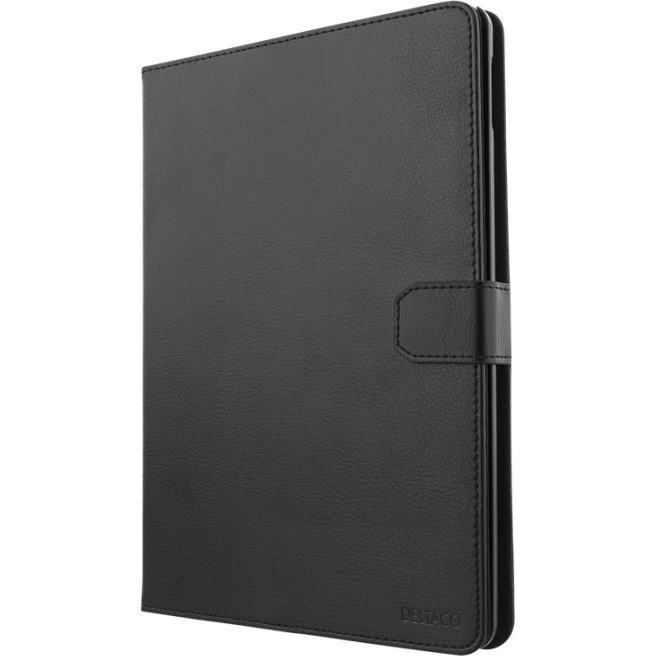 DELTACO iPad 10.2" 2019/2020/2021 Vegan Læder Case, Sort