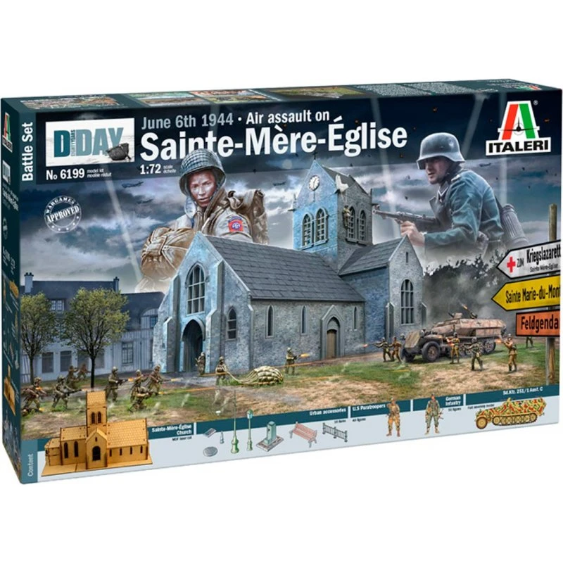 Italeri 1:72 Sainte-Mère-Église D-Day 1944 Kampscene