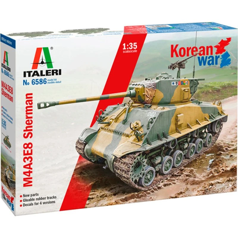 Italeri 1:35 M4A3E8 Sherman 'Korean War' Byggesæt