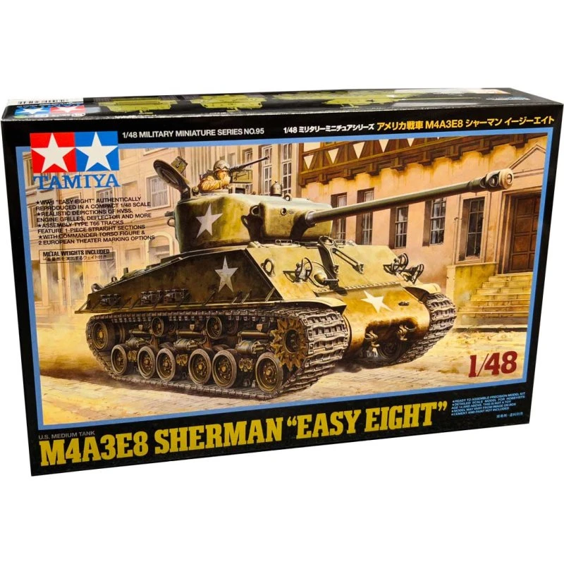 Tamiya M4A3E8 Sherman Easy Eight 1:48 Modelkampvogn
