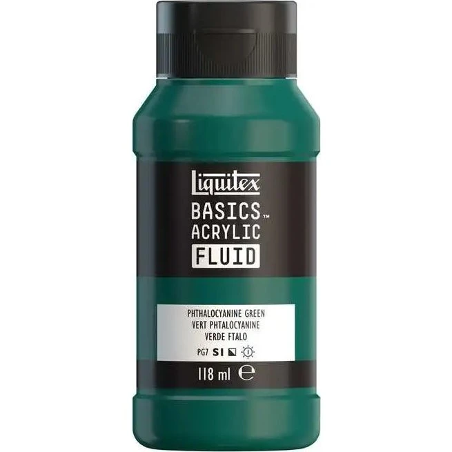 Liquitex Basics Fluid Akrylmaling Phthalocyanine Green 118 ml
