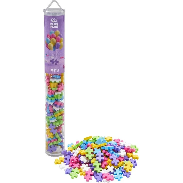 Plus-Plus Pastel Mix / 100 Pcs Tube