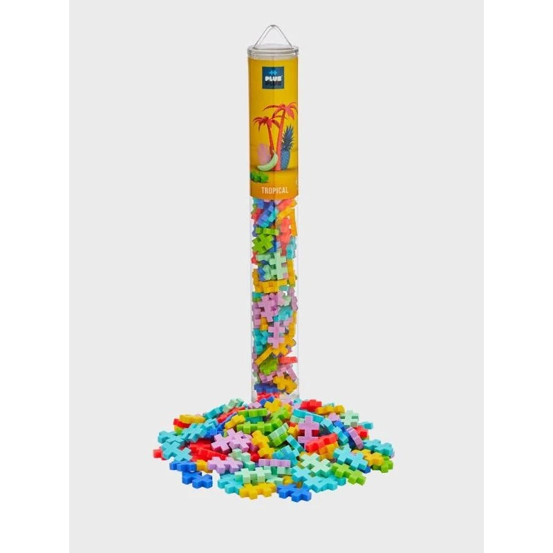 Plus-Plus Tropical Color Mix Tube, 100 stk