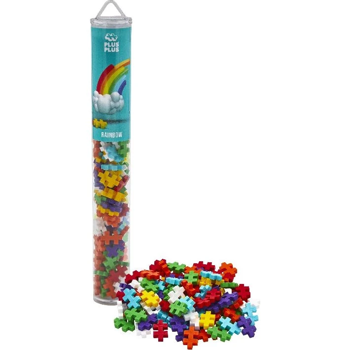 Plus-Plus Rainbow Mix 100 Pcs Tube